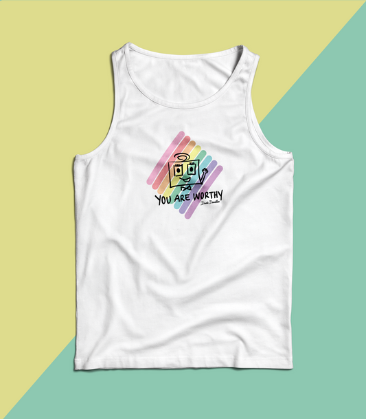 You Are Worthy - Unisex Tank - Pride Doodle